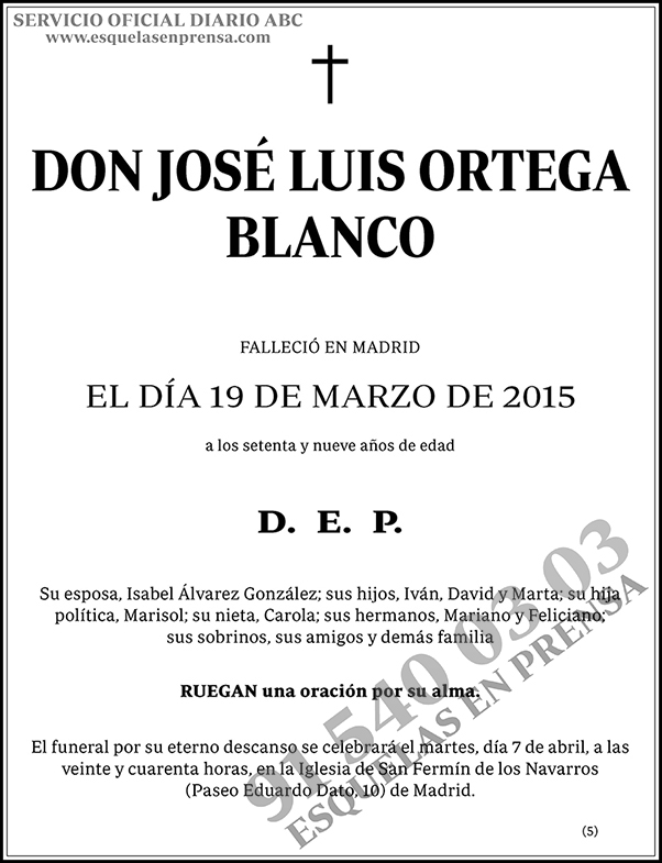 José Luis Ortega Blanco